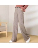  Winter Autumn Woolen Pants Women High Waist Loose Wide Leg Pants Thick Warm Wool Pant Woman Female Long Trousers Plus Size