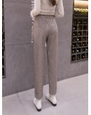  Woolen Harem Pants Women Autumn Winter Thick Wool Radish Pants Winter Women Straight Pant Loose Trousers Capris