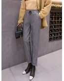  Woolen Harem Pants Women Autumn Winter Thick Wool Radish Pants Winter Women Straight Pant Loose Trousers Capris