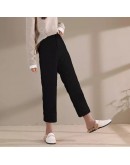 Winter Plus Size 3XL Casual Lightweight Down Cotton Pants Classic High Waisted Trousers Female Slimming Velvet Long Warm Pants