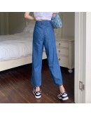  Style Loose Denim Harem Pants for Women High Waisted All Match Harajuku Trousers Fall Vintage Streetwear Work Pants