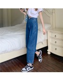  Style Loose Denim Harem Pants for Women High Waisted All Match Harajuku Trousers Fall Vintage Streetwear Work Pants