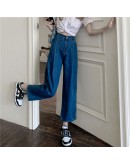  Style Loose Denim Harem Pants for Women High Waisted All Match Harajuku Trousers Fall Vintage Streetwear Work Pants