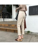 Autumn Winter Harem Pants women  Style High Waist Woolen Trousers Female Long Pants Pantalones Mujer Plus Size 3XL