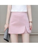 Summer Shorts For Women High Waist Casual Irregular Slit Women's Skirt Shorts Plus Size Black Sexy Slim Lady Shorts Skirts