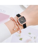 Gaiety  Watch For Women  Square Ladies Quartz Watch Bracelet Simple Rose Gold Mesh  Women Watches Reloj Mujer