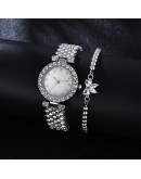  Watch For Women  Diamond Flower Rhinestone Watch Ladies Quartz Wrist Watch Bracelet Set Reloj Mujer Dropshipping