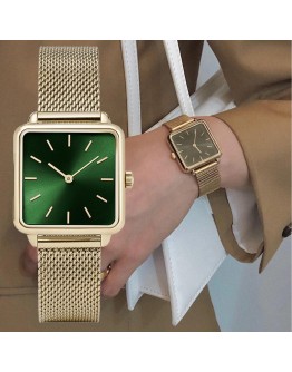 Top  Square Watch For Women Gold  Women Bracelet Watches Dress  Ladies Quartz Watch Female Clock Montre Femme