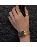 Top  Square Watch For Women Gold  Women Bracelet Watches Dress  Ladies Quartz Watch Female Clock Montre Femme