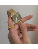 Top  Square Watch For Women Gold  Women Bracelet Watches Dress  Ladies Quartz Watch Female Clock Montre Femme