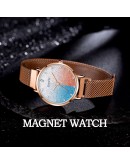 Gaiety  Watch For Women Gradient Dial Starry Sky  Magnetic Ladies Watch  Diamond Female Clock Montre Femme