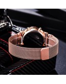  LED Electronic Magnetic Rose Gold Women Watch Digital Sport Ladies Quartz Wristwatch Female Clock Gifts montre femme