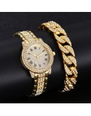 Diamond Women Watches Gold Watch Ladies Wrist Watches   Rhinestone Women's Bracelet Watches Female Relogio Feminino