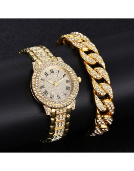 Diamond Women Watches Gold Watch Ladies Wrist Watches   Rhinestone Women's Bracelet Watches Female Relogio Feminino