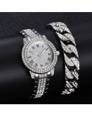 Diamond Women Watches Gold Watch Ladies Wrist Watches   Rhinestone Women's Bracelet Watches Female Relogio Feminino