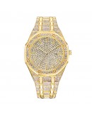  Iced Out Women Watch Men Diamond Steel Hip Hop Ladies Watches Top   Dress Gold Clock Montre Femme Reloj Mujer