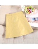  Autumn Winter Short Bright PU Leather Skirt Women  Faux Leather Mini Skirts Female Sexy A-Line 7 Colors Saias