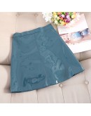  Autumn Winter Short Bright PU Leather Skirt Women  Faux Leather Mini Skirts Female Sexy A-Line 7 Colors Saias