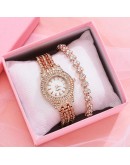  Watch For Women With Diamond Watch Set Top   Ladies Dress Casual Women's Bracelet Crystal Watches Reloj Mujer