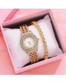  Watch For Women With Diamond Watch Set Top   Ladies Dress Casual Women's Bracelet Crystal Watches Reloj Mujer