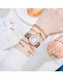 5PCS Set Watch For Women Top  Diamond Ladies Wristwatches Female Quartz Bracelet Watch relogio feminino Dropshipping