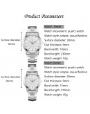  Couple Watches For Lovers Quartz Wristwatch  Business Men Watch Women Watches Sliver Black Hour relogio masculino