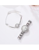 Lvpai 2pcs Classic  Rhinestone Watch Women Watch  Watch And Bracelet Set Ladies Female Clock Montre Femme Relogio