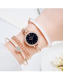 Lvpai  Women Bracelet Watches Set  Women Dress Ladies Wrist Watch  Rose Gold Quartz Watch Set Gift Dropshiping