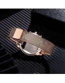 Relogio Masculino Watches Men  Magnet Stainless Steel Case Mesh Band Watch Quartz Business Wristwatch Gifts Reloj Hombre