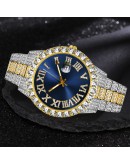 Iced Out Watch Men   Full Diamond Mens Watches  Quartz Men's Watch Waterproof Hip Hop Male Clock Gift For Men