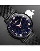 Cool Quartz MEN'S Watch Male STUDENT'S Trend Starry Sky Dial Black  Watch Sports Wristwatch  Clock reloj hombre