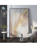 Nordic Pink golden foil lines Canvas Posters Print Modern Abstract Wall Art Painting Decoration Picture Living Room Home Decor