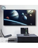 Nordic Space spaceship Wall Art Canvas Painting modern Art Poster Print Horizontal Picture for Living Room bedroom Decor