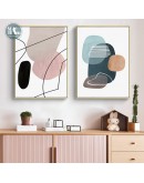 Modern Abstract Geometric color block Wall Poster Print colorful Canvas Painting Art Living Room Decoration Pictures Home Decor