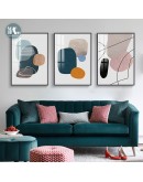 Modern Abstract Geometric color block Wall Poster Print colorful Canvas Painting Art Living Room Decoration Pictures Home Decor