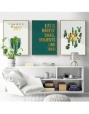 Maeham Nordic Cactus green plants wall art Canvas Painting posters Prints  Landscape Picture for Living Room Morden Home Decor