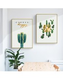 Maeham Nordic Cactus green plants wall art Canvas Painting posters Prints  Landscape Picture for Living Room Morden Home Decor