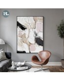 Modern Abstract Beautiful Colorful pink Canvas Painting Wall Art for living room Nordic Print Scandinavian Decoration Picture