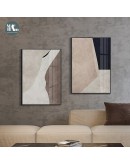 Minimalist  Wall Art Canvas Painting abstract geometric oil painting texture Art Poster Print Wall Picture for Living Room Decor