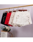   Leather Skirts Shorts Women High Waist Wide Leg Red Black Shorts Streetwear Sexy Biker Shorts bootie shorts grunge