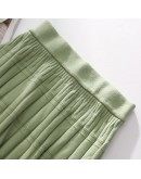 Autumn Winter Mini Knit Skirt Women Pleated Ruffles Skirts 8 Color Basic Knitting Preppy Tutu Skirts Female faldas mujer