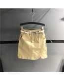  Irregular Denim Skirts Women High Waist Casual Short Mini Skirt European Style Summer Khaki Green White Jeans Faldas