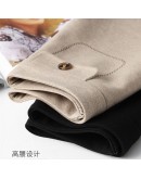 Autumn Winter Woolen Mini Skirts for Women High Waist  A-Line Shorts Skirts School Uniform Black Beige Kawaii Faldas Mujer