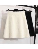 Autumn Winter Warm Faux Mink Fleece Skirt for Women High Waisted Slim Soft Short Mini Booty Skirts Hip Package Cute Faldas