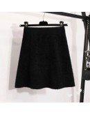 Autumn Winter Warm Faux Mink Fleece Skirt for Women High Waisted Slim Soft Short Mini Booty Skirts Hip Package Cute Faldas