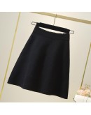 Autumn winter thick a-line thick short sweater Skirt Women good  cute short mini skirts female elegant knit skirt