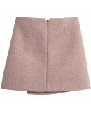 High Waist Irregular Button Mini Wool Skirts Autumn Winter Ladies Slim Skirt Women's Woolen Shorts Skirt faldas mujer moda F215