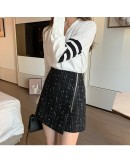 Women Irregular Shorts Skirts Fall Winter Streetwear High Waist Wide Leg Side Zipper Slit Chic Shorts Feminino Lady Short Pants