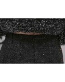  autumn winter tweed woolen skirt women short mini black skirt high waist hip package faldas largas mujer medieval skirts