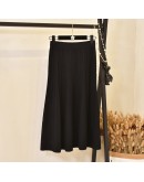  Autumn Winter Long Knit Skirt Women Elastic Waist Midi Twist Skirts Female Thick Warm faldas mujer Clothing